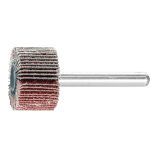 PFERD TOOLS Korund Fächerschleifer F Ø 25x15 mm Schaft-Ø 6 mm A80 für Feinschliff und Finish