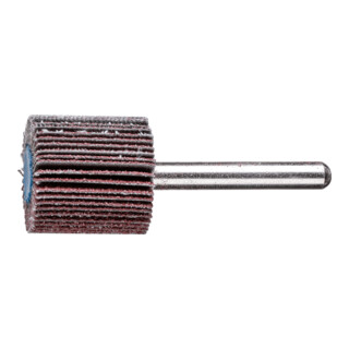 PFERD TOOLS Korund Fächerschleifer F Ø 25x25 mm Schaft-Ø 6 mm A60 für Feinschliff und Finish