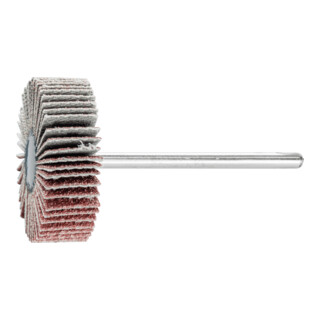 PFERD TOOLS Korund Fächerschleifer F Ø 30x10mm Schaft-Ø 3 mm A80 für Feinschliff und Finish