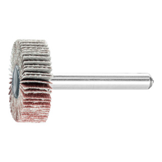 PFERD TOOLS Korund Fächerschleifer F Ø 30x10mm Schaft-Ø 6 mm A120 für Feinschliff und Finish