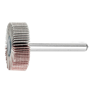 PFERD TOOLS Korund Fächerschleifer F Ø 30x10mm Schaft-Ø 6 mm A240 für Feinschliff und Finish