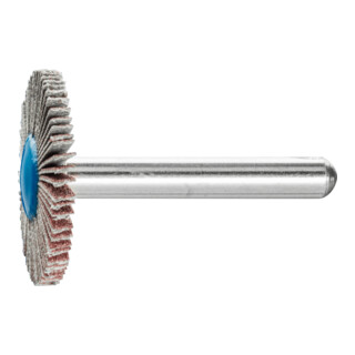 PFERD TOOLS Korund Fächerschleifer F Ø 30x3 mm Schaft-Ø 6 mm A120 für Feinschliff und Finish