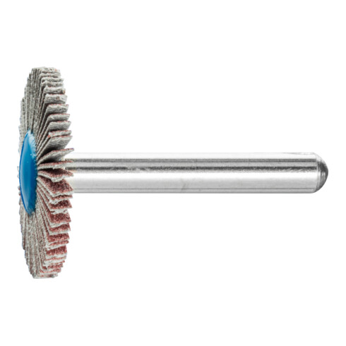 PFERD TOOLS Korund Fächerschleifer F Ø 30x3 mm Schaft-Ø 6 mm A120 für Feinschliff und Finish