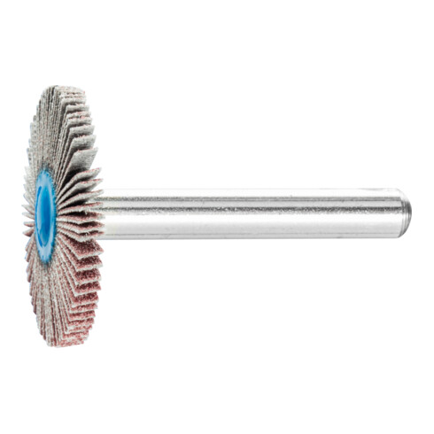 PFERD TOOLS Korund Fächerschleifer F Ø 30x3 mm Schaft-Ø 6 mm A150 für Feinschliff und Finish