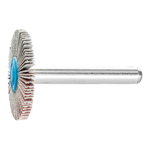 PFERD TOOLS Korund Fächerschleifer F Ø 30x3 mm Schaft-Ø 6 mm A180 für Feinschliff und Finish
