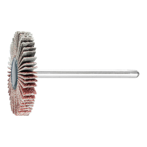 PFERD TOOLS Korund Fächerschleifer F Ø 30x5 mm Schaft-Ø 3 mm A80 für Feinschliff und Finish