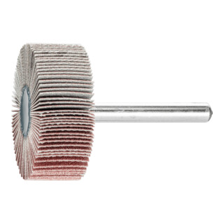 PFERD TOOLS Korund Fächerschleifer F Ø 40x15 mm Schaft-Ø 6 mm A180 für Feinschliff und Finish