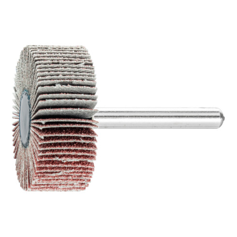 PFERD TOOLS Korund Fächerschleifer F Ø 40x15 mm Schaft-Ø 6 mm A80 für Feinschliff und Finish