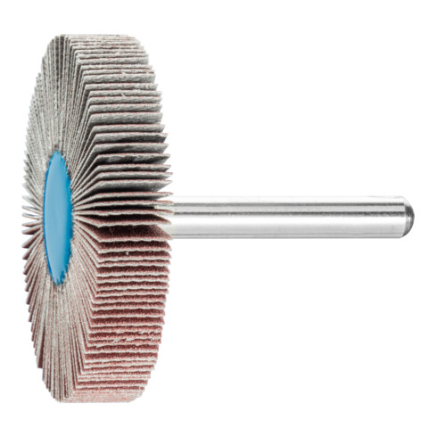 PFERD TOOLS Korund Fächerschleifer F Ø 50x10mm Schaft-Ø 6 mm A240 für Feinschliff und Finish