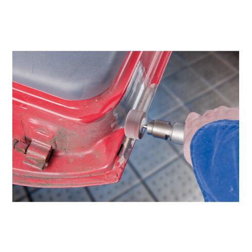 PFERD TOOLS Korund Fächerschleifer F Ø 50x20mm Schaft-Ø 6 mm A80 für Feinschliff und Finish