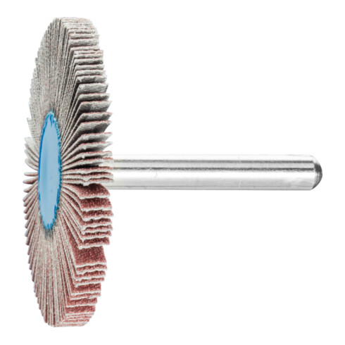 PFERD TOOLS Korund Fächerschleifer F Ø 50x5 mm Schaft-Ø 6 mm A120 für Feinschliff und Finish