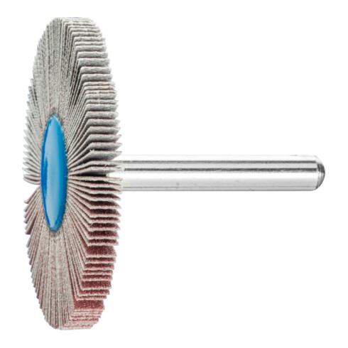 PFERD TOOLS Korund Fächerschleifer F Ø 50x5 mm Schaft-Ø 6 mm A240 für Feinschliff und Finish