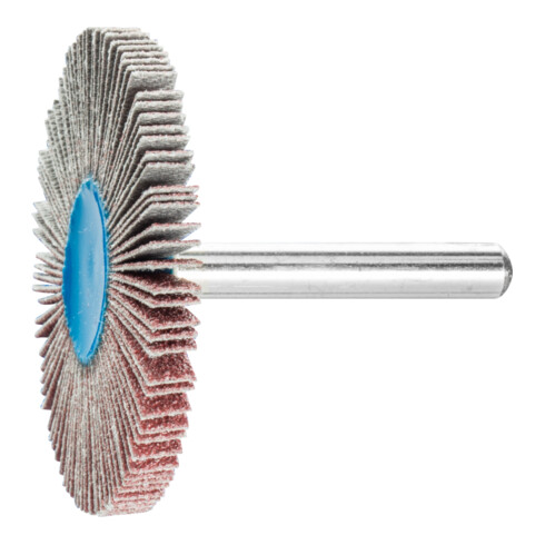 PFERD TOOLS Korund Fächerschleifer F Ø 50x5 mm Schaft-Ø 6 mm A80 für Feinschliff und Finish