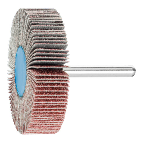 PFERD TOOLS Korund Fächerschleifer F Ø 60x15 mm Schaft-Ø 6 mm A60 für Feinschliff und Finish