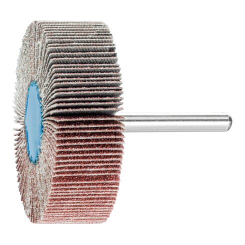 PFERD TOOLS Korund Fächerschleifer F Ø 60x20mm Schaft-Ø 6 mm A80 für Feinschliff und Finish