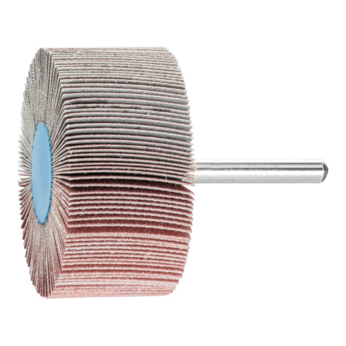 PFERD TOOLS Korund Fächerschleifer F Ø 60x30mm Schaft-Ø 6 mm A180 für Feinschliff und Finish