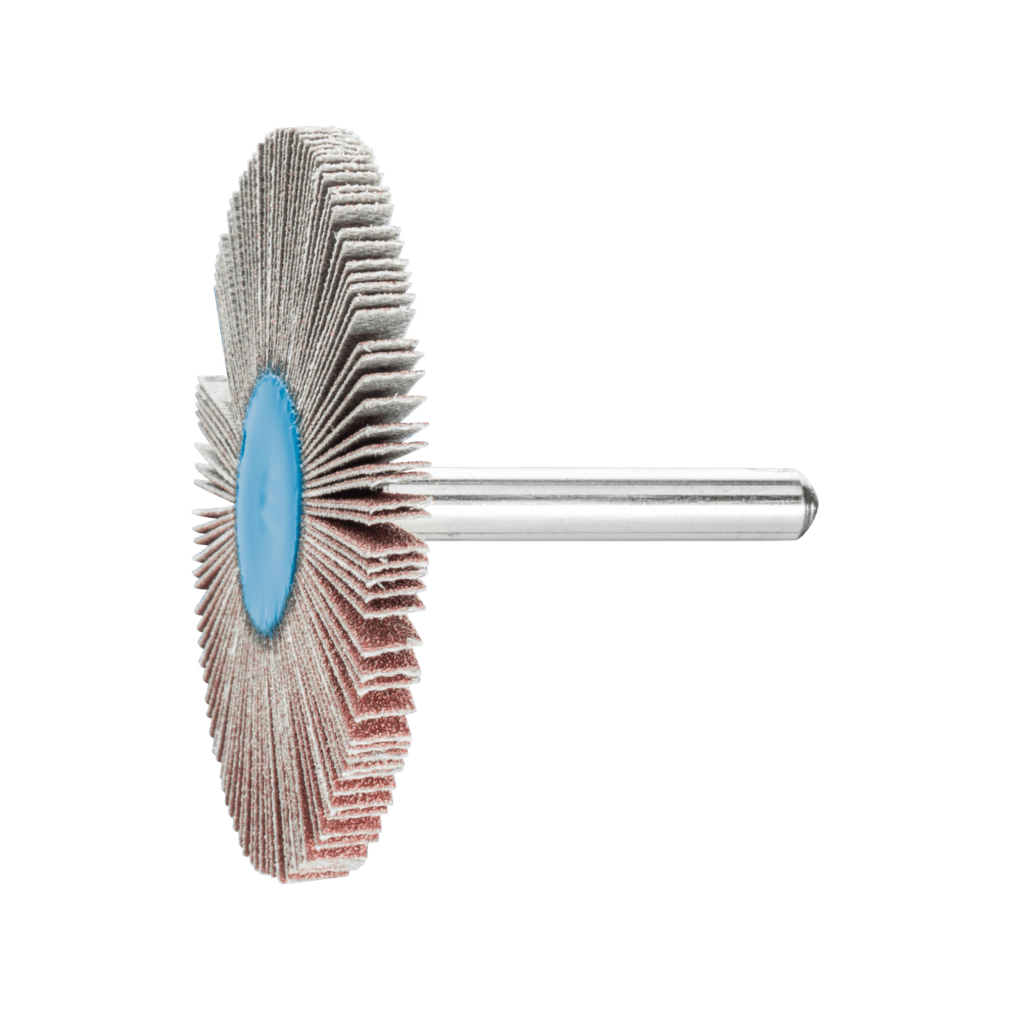 PFERD TOOLS Korund Fächerschleifer F Ø 60x5 mm Schaft-Ø 6 mm A120 für Feinschliff und Finish
