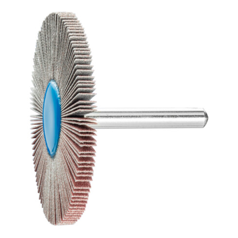 PFERD TOOLS Korund Fächerschleifer F Ø 60x5 mm Schaft-Ø 6 mm A180 für Feinschliff und Finish