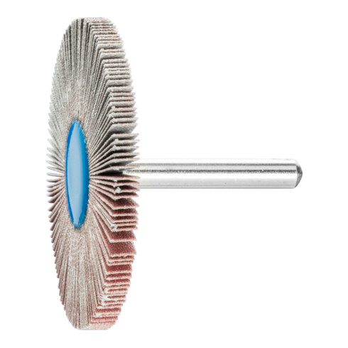 PFERD TOOLS Korund Fächerschleifer F Ø 60x5 mm Schaft-Ø 6 mm A240 für Feinschliff und Finish