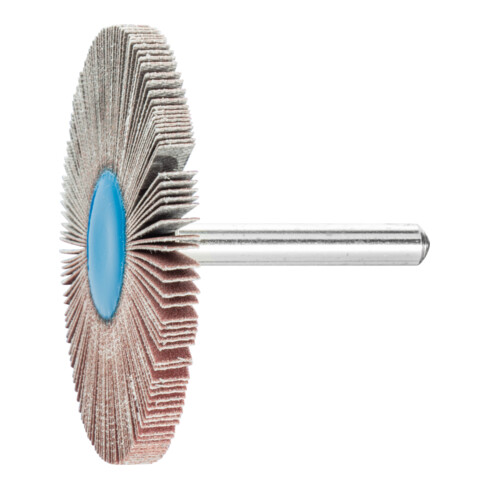 PFERD TOOLS Korund Fächerschleifer F Ø 60x5 mm Schaft-Ø 6 mm A320 für Feinschliff und Finish