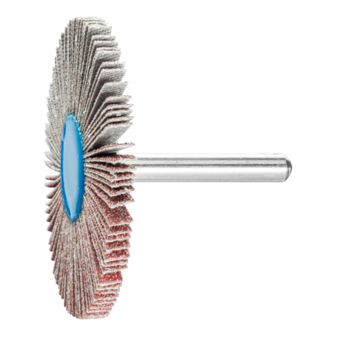 PFERD TOOLS Korund Fächerschleifer F Ø 60x5 mm Schaft-Ø 6 mm A60 für Feinschliff und Finish