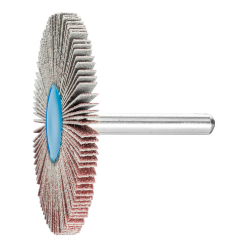 PFERD TOOLS Korund Fächerschleifer F Ø 60x5 mm Schaft-Ø 6 mm A80 für Feinschliff und Finish