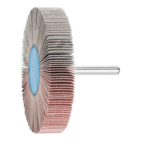 PFERD TOOLS Korund Fächerschleifer F Ø 80x15 mm Schaft-Ø 6 mm A120 für Feinschliff und Finish