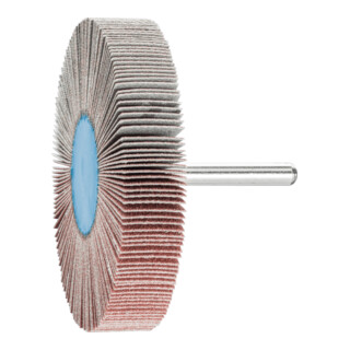 PFERD TOOLS Korund Fächerschleifer F Ø 80x15 mm Schaft-Ø 6 mm A120 für Feinschliff und Finish