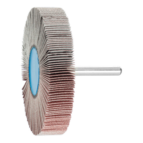 PFERD TOOLS Korund Fächerschleifer F Ø 80x15 mm Schaft-Ø 6 mm A150 für Feinschliff und Finish