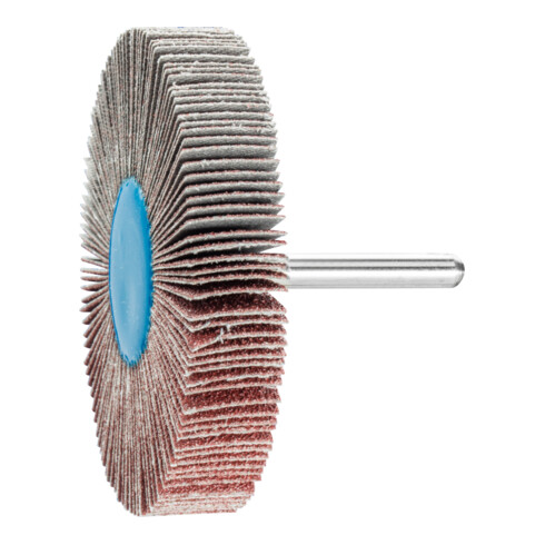 PFERD TOOLS Korund Fächerschleifer F Ø 80x15 mm Schaft-Ø 6 mm A60 für Feinschliff und Finish