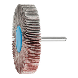 PFERD TOOLS Korund Fächerschleifer F Ø 80x15 mm Schaft-Ø 6 mm A60 für Feinschliff und Finish