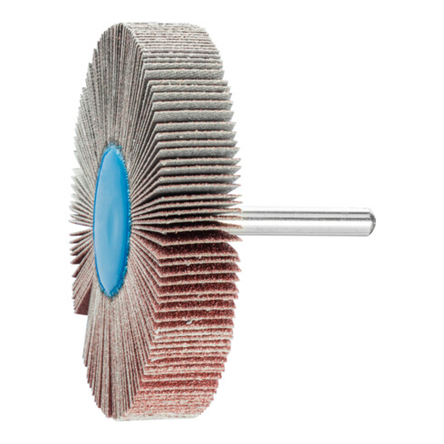 PFERD TOOLS Korund Fächerschleifer F Ø 80x15 mm Schaft-Ø 6 mm A80 für Feinschliff und Finish