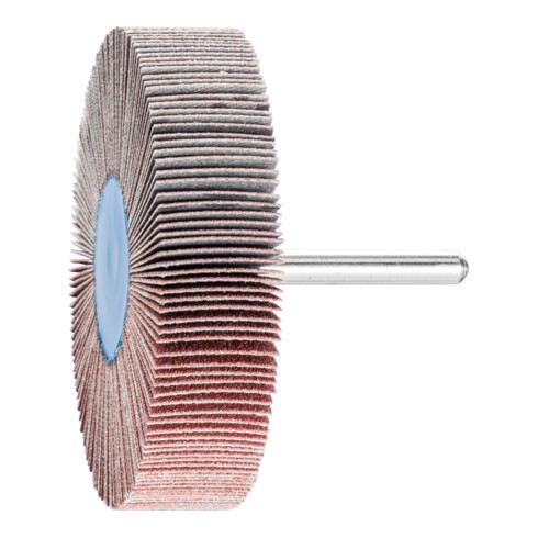 PFERD TOOLS Korund Fächerschleifer F Ø 80x20mm Schaft-Ø 6 mm A120 für Feinschliff und Finish
