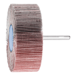 PFERD TOOLS Korund Fächerschleifer F Ø 80x30mm Schaft-Ø 6 mm A120 für Feinschliff und Finish