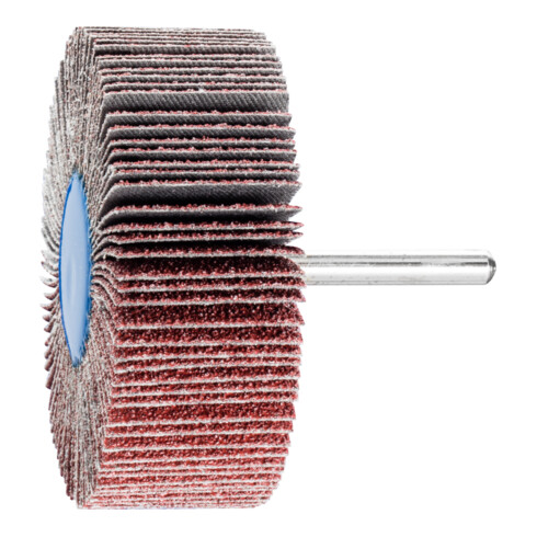 PFERD TOOLS Korund Fächerschleifer F Ø 80x30mm Schaft-Ø 6 mm A40 für Feinschliff und Finish