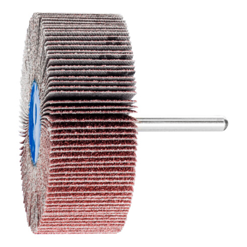 PFERD TOOLS Korund Fächerschleifer F Ø 80x30mm Schaft-Ø 6 mm A60 für Feinschliff und Finish