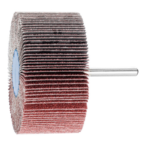 PFERD TOOLS Korund Fächerschleifer F Ø 80x40mm Schaft-Ø 6 mm A60 für Feinschliff und Finish