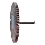 PFERD TOOLS Korund Fächerschleifer F Ø 80x5 mm Schaft-Ø 6 mm A180 für Feinschliff und Finish