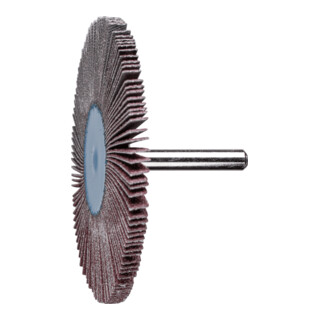 PFERD TOOLS Korund Fächerschleifer F Ø 80x5 mm Schaft-Ø 6 mm A60 für Feinschliff und Finish