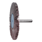 PFERD TOOLS Korund Fächerschleifer F Ø 80x5 mm Schaft-Ø 6 mm A60 für Feinschliff und Finish