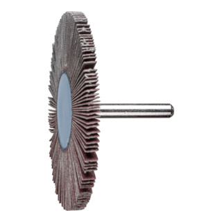 PFERD TOOLS Korund Fächerschleifer F Ø 80x5 mm Schaft-Ø 6 mm A80 für Feinschliff und Finish