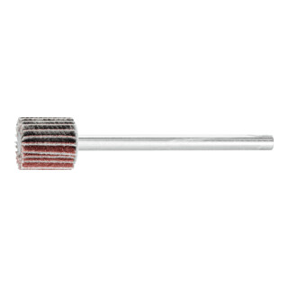 PFERD TOOLS Korund Fächerschleifer F Ø 10x10mm Schaft-Ø 3 mm A150 für Feinschliff und Finish