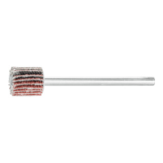 PFERD TOOLS Korund Fächerschleifer F Ø 10x10mm Schaft-Ø 3 mm A60 für Feinschliff und Finish
