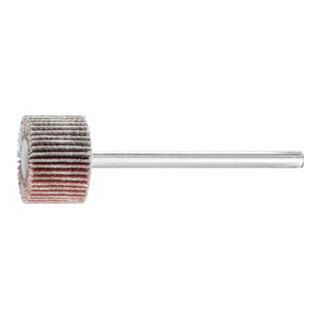 PFERD TOOLS Korund Fächerschleifer F Ø 15x10mm Schaft-Ø 3 mm A180 für Feinschliff und Finish