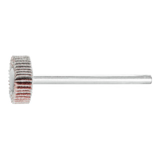 PFERD TOOLS Korund Fächerschleifer F Ø 15x5 mm Schaft-Ø 3 mm A120 für Feinschliff und Finish