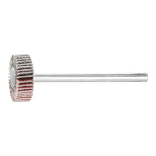 PFERD TOOLS Korund Fächerschleifer F Ø 15x5 mm Schaft-Ø 3 mm A180 für Feinschliff und Finish