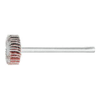 PFERD TOOLS Korund Fächerschleifer F Ø 15x5 mm Schaft-Ø 3 mm A60 für Feinschliff und Finish