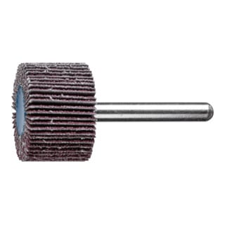 PFERD TOOLS Korund Fächerschleifer F Ø 30x20mm Schaft-Ø 6 mm A60 für Feinschliff und Finish