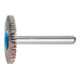 PFERD TOOLS Korund Fächerschleifer F Ø 30x3 mm Schaft-Ø 6 mm A120 für Feinschliff und Finish