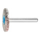 PFERD TOOLS Korund Fächerschleifer F Ø 30x3 mm Schaft-Ø 6 mm A80 für Feinschliff und Finish